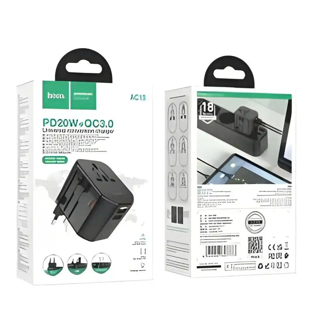 Hoco Ac15 Walker 3-Port Pd20w Universal Conversion Charger